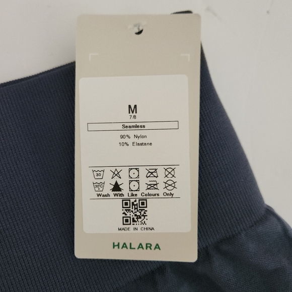 HALARA Seamless Flow High Waisted Ruched Plain Leggings indigo Medium - Picture 11 of 13